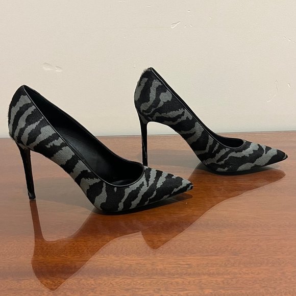 NIB Michael Kors Collection Gretel Tiger Calf Hair Pump - Picture 8 of 16